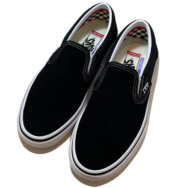 格安 VANSバンズ SKATE SLIP ON スリッポンBLACKスエード 26.0cm新品未使用_画像2