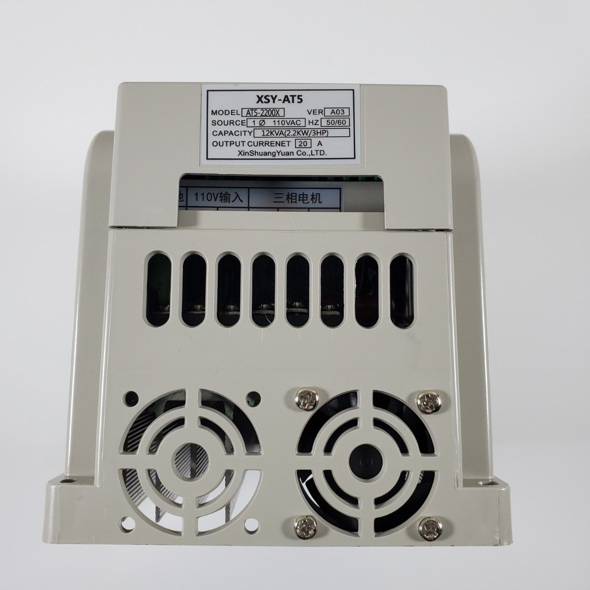 三相インバーター 110V単相入力 220V三相出力 2 2kW AT5-2200X 三相インバーター 110V単相入力 220V三相出力 2 2kW AT5-2200X