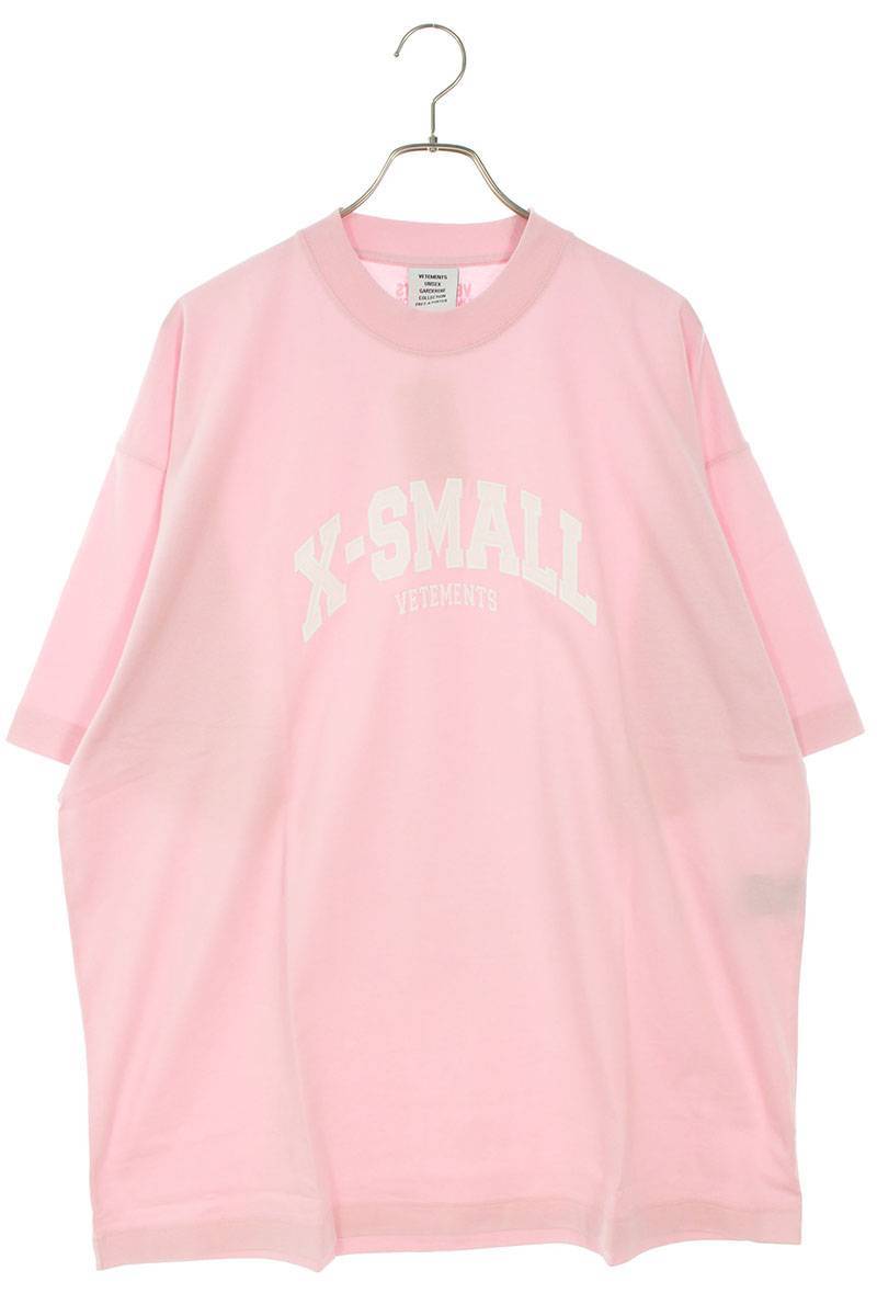 本物の ヴェトモン VETEMENTS SB01 新古品 X-SMALL刺繍Tシャツ サイズ