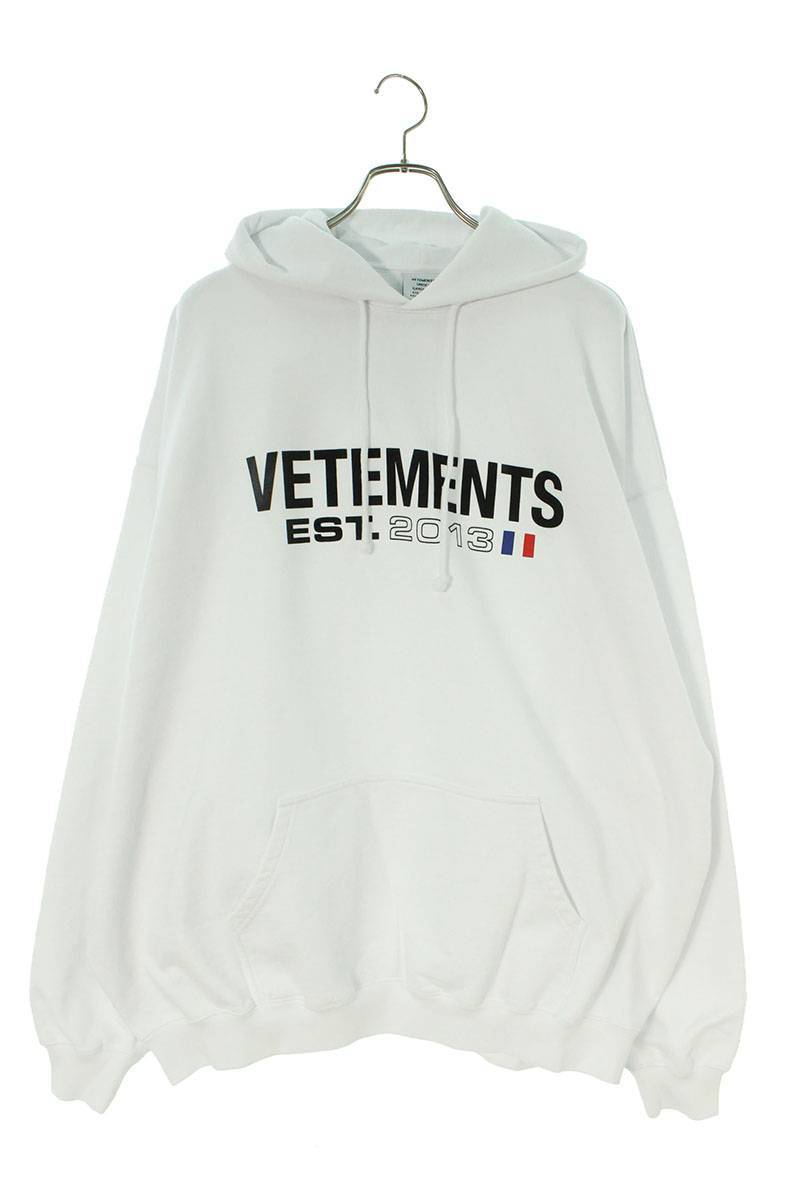 売れ筋】 サイズ:XS WHITE UE54HD100W 23AW VETEMENTS ヴェトモン ロゴ