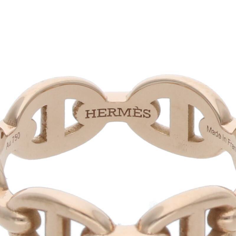 エルメス HERMES Chaine d'Ancre Enchainee PM サイズ:50/9.5号 K18PG