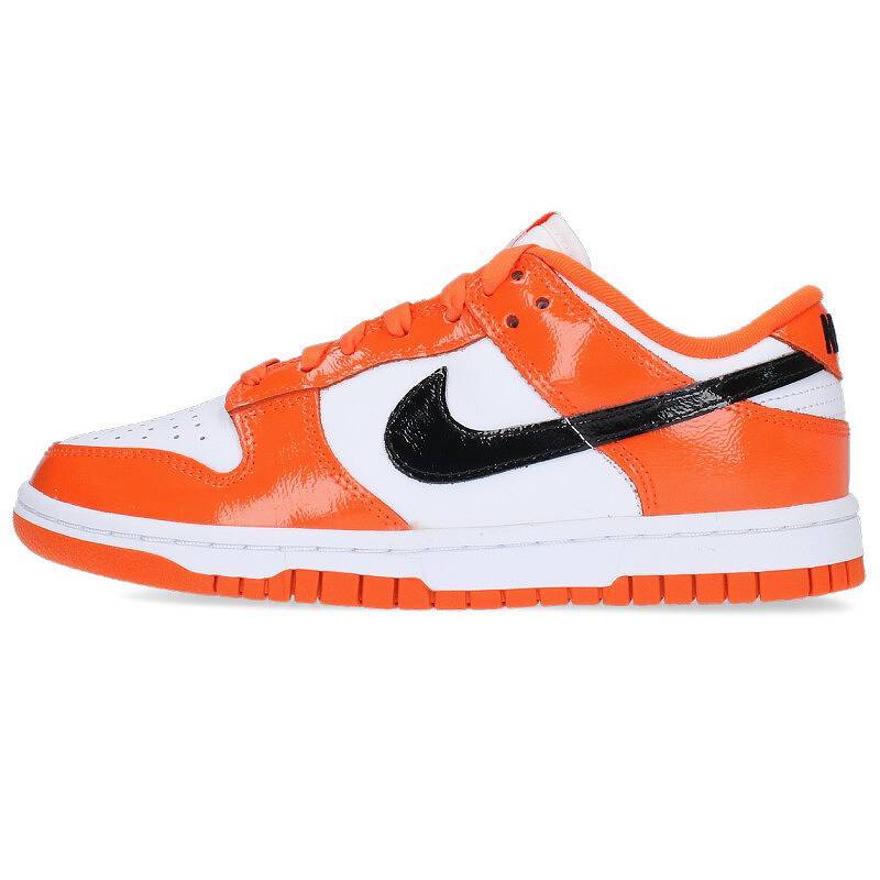 ナイキ NIKE WMNS Dunk Low Patent Orange/DJ9955-800 サイズ:22.5cm ダンク ロー パテントオレンジスニーカー 中古 BS99_画像1