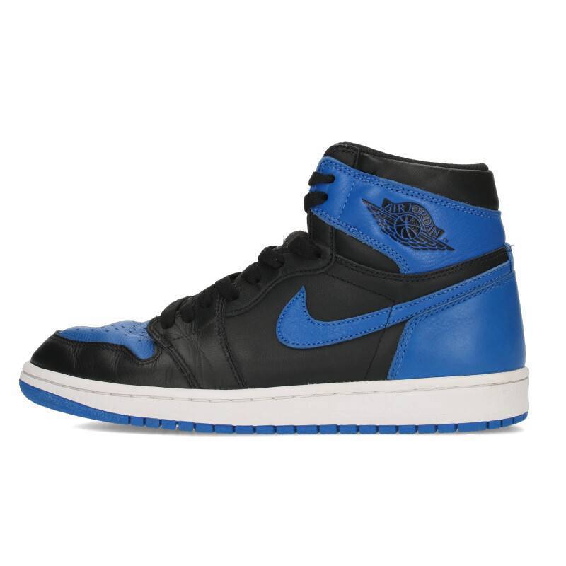 ナイキ NIKE 2017 AIR JORDAN 1 RETRO HIGH OG ROYAL 27cm エアジョーダン1レトロハイスニーカー 中古 SB01_画像1