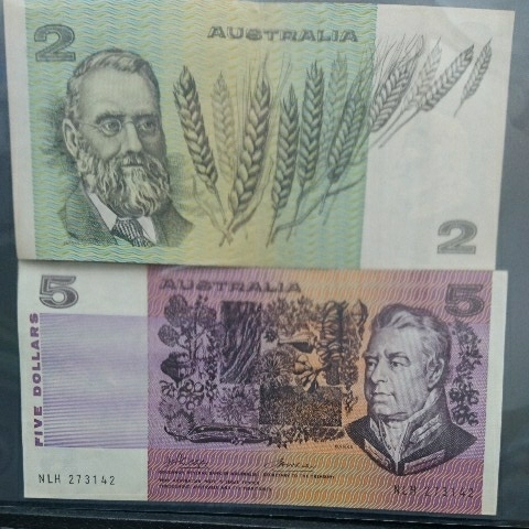 くらしを楽しむアイテム オーストラリア旧紙幣［ピン札、コンプリート7枚］管理601 世界