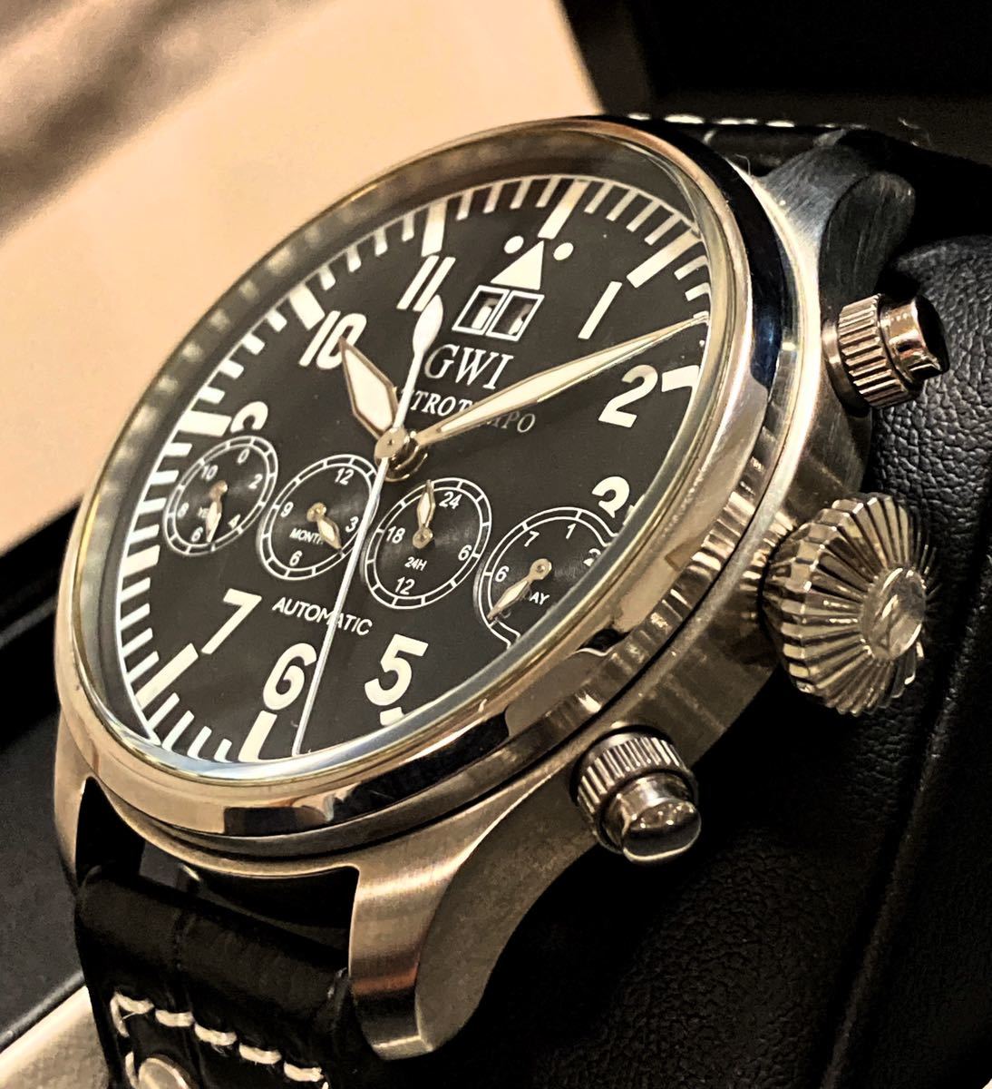 RXW クアトロテンポ ビッグパイロット 4サブダイヤル 47mm 自動巻き