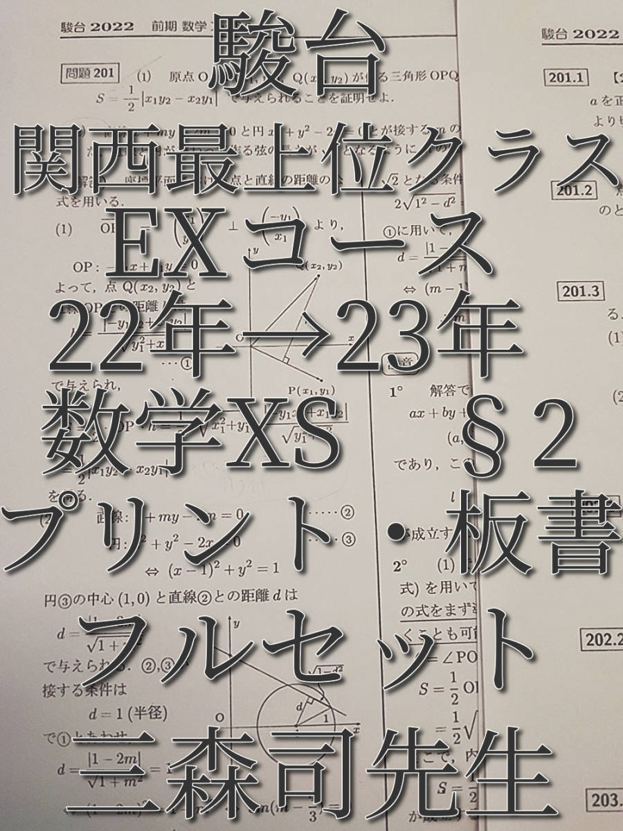 駿台 数学ZS 三森先生,上野先生,小山先生 2018年度 EX(MS)-