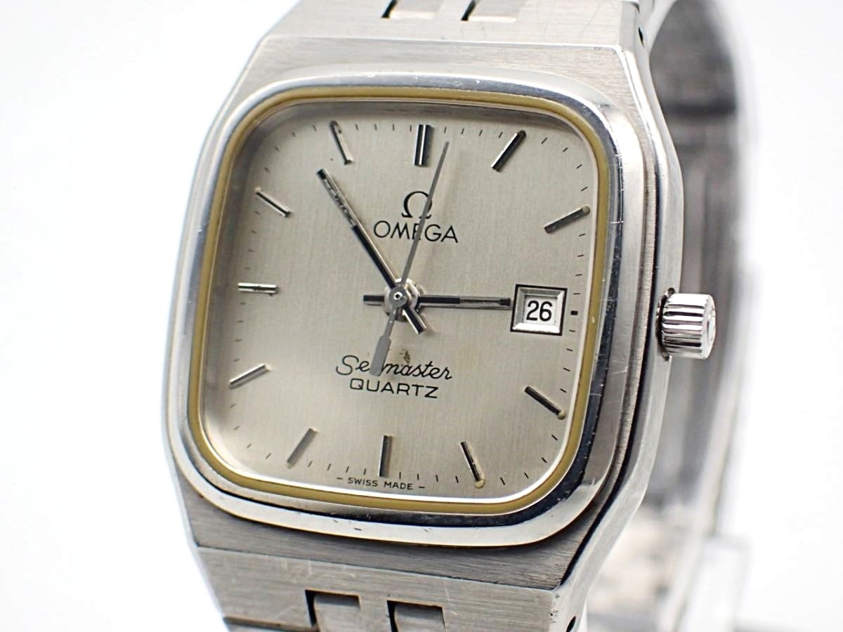 稼働品◇OMEGA オメガ シーマスター SEAMASTER 1380 クオーツ デイト