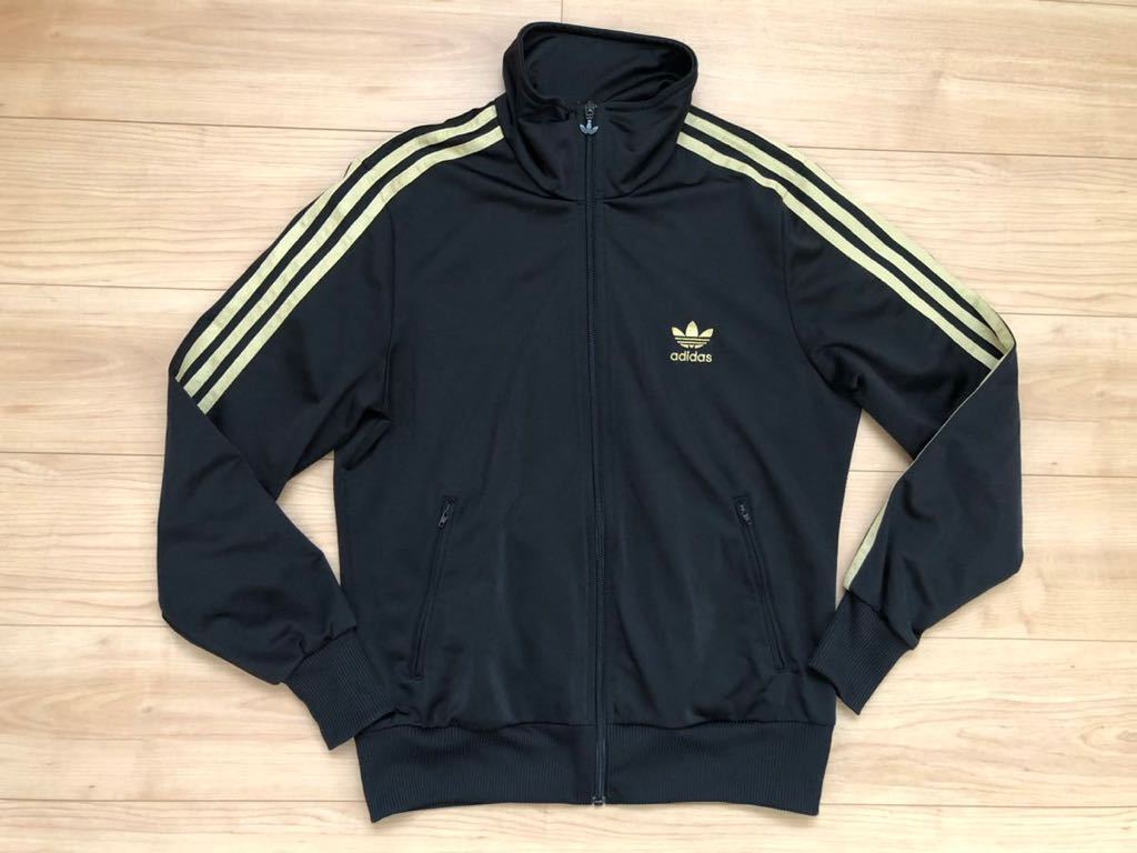 adidasオリジナルス トラックジャケット トラックトップ ジャージ 黒金