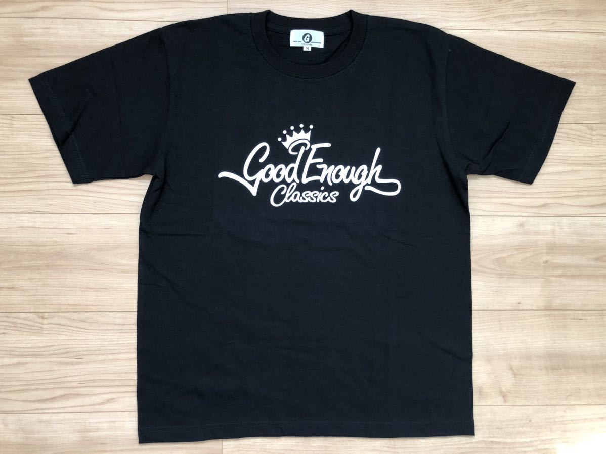 美品 GOODENOUGH グッドイナフ クラシックロゴプリントTシャツ ブラック 日本製 藤原ヒロシ_画像8