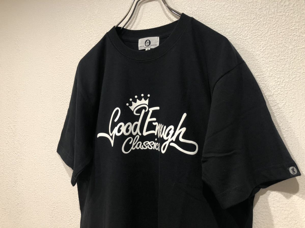 美品 GOODENOUGH グッドイナフ クラシックロゴプリントTシャツ ブラック 日本製 藤原ヒロシ_画像5