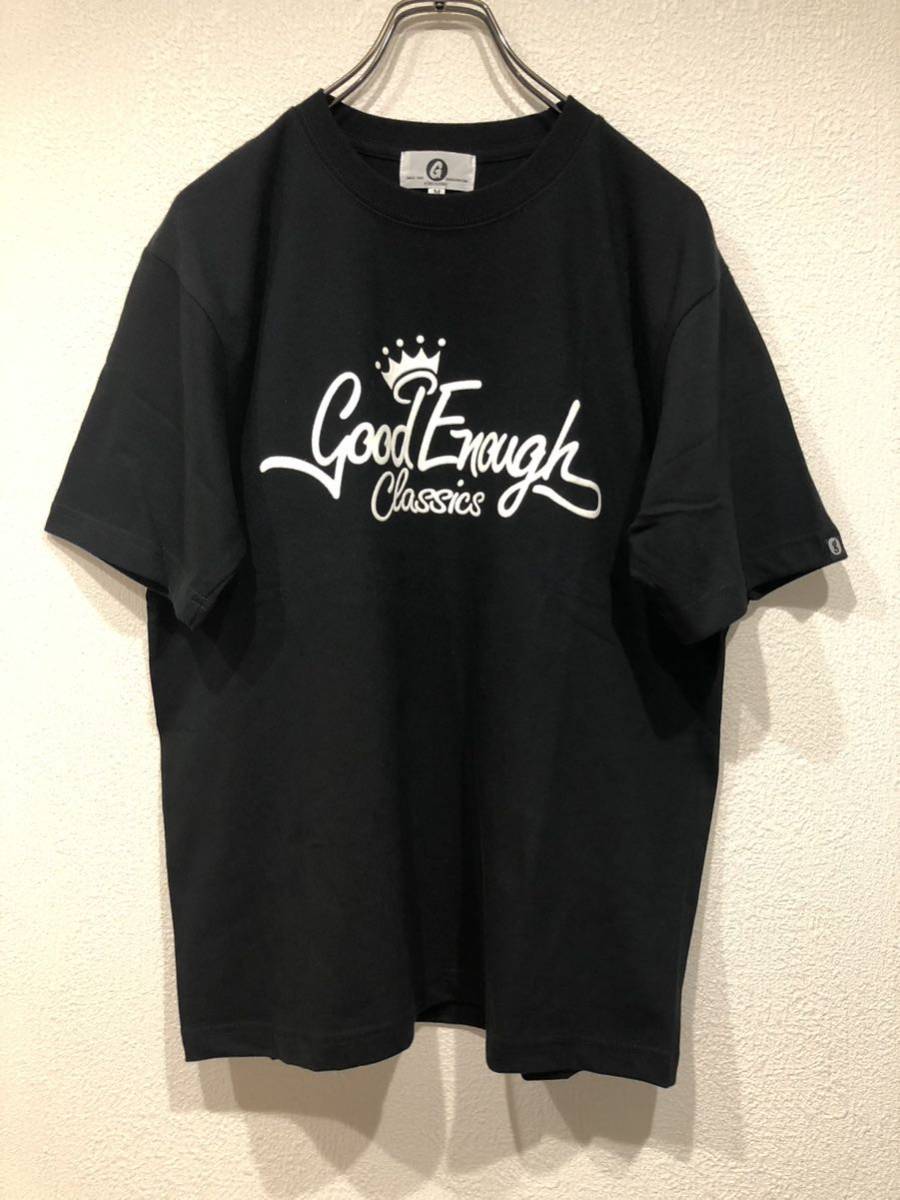 美品 GH グッドイナフ クラシックロゴプリントTシャツ ブラック 日本製 藤原ヒロシ