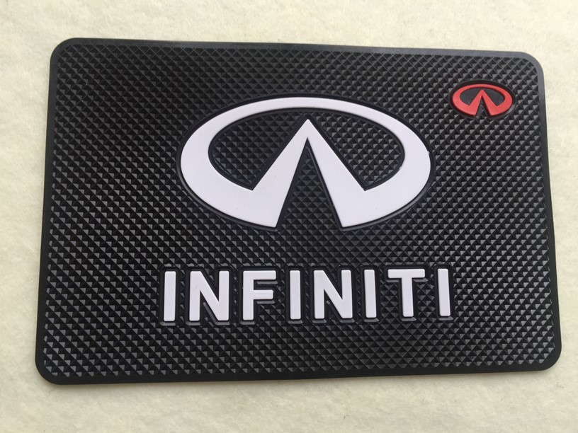 インフィニティ INFINITI 車のダッシュボード粘着パッド 滑り止めパッド ブラック 車内アクセサリー 粘着性強い 車ロゴあり_画像2