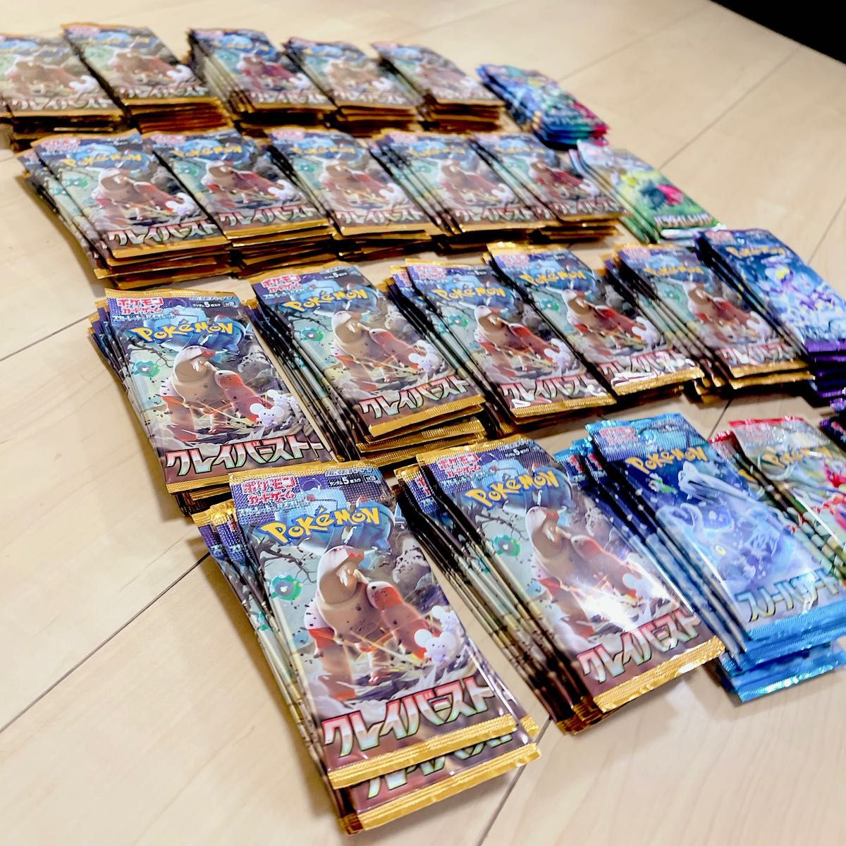 重さサーチ済み　新品　未開封　美品　ポケモンカード　パック　バラ　まとめ売り　クレイバースト　バイオレット