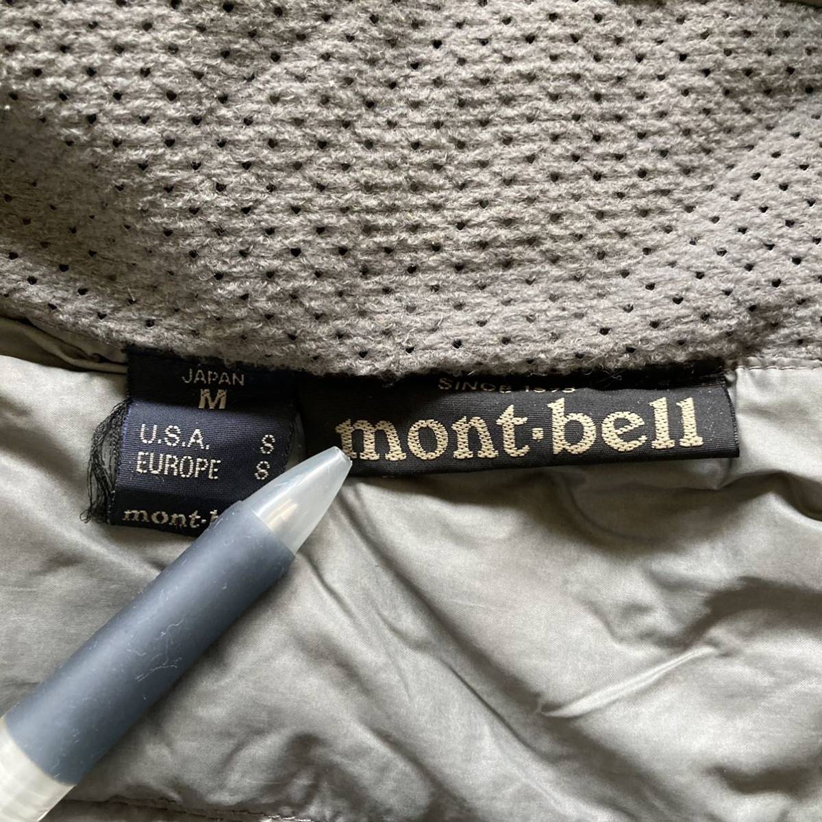 通販 mont-bell モンベル 中綿 フード ダウンジャケット M 男性用