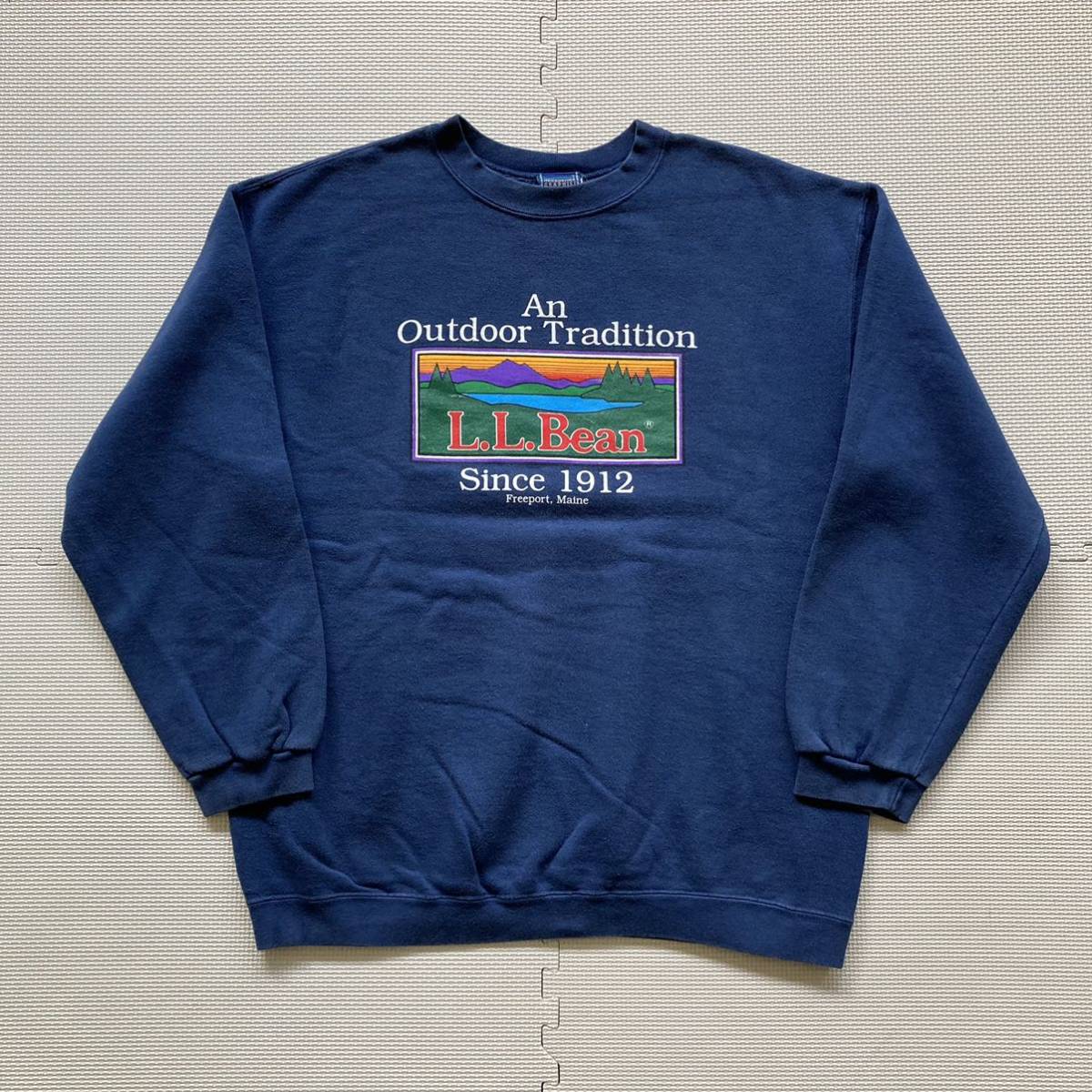 80s 90s HARBOSIDE GRAPHICS L.L.Bean エルエルビーン スウェット トレーナー M_画像1