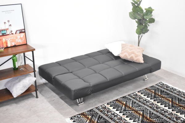 [ limitation free shipping ] large semi-double Barcelona style sofa bed outlet furniture 3 seater . sofa [ new goods unused exhibition goods ]0050999