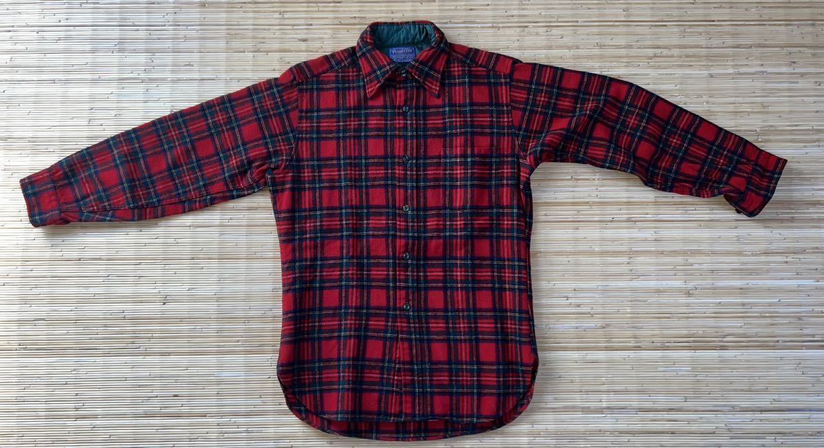 PENDLETON ペンドルトン チェックシャツ ウールシャツ 長袖シャツ M 美品 アメリカ製_画像2