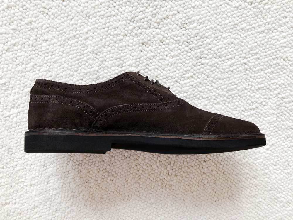 伊製新品 Cantarelli カンタレリ スエードレザー紳士靴 7.6万 ブラウン 化粧箱付属なし_画像5