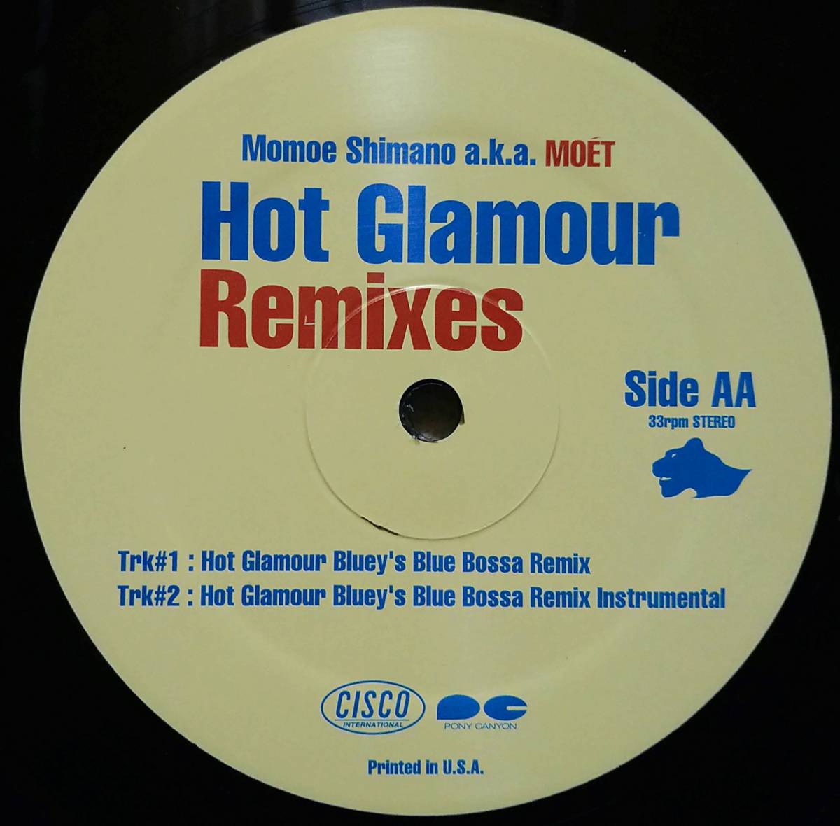 【12's J-Pop J-R&B】嶋野百恵 Momoe Shimano「Hot Glamour Remixes」JPN盤_Side1
