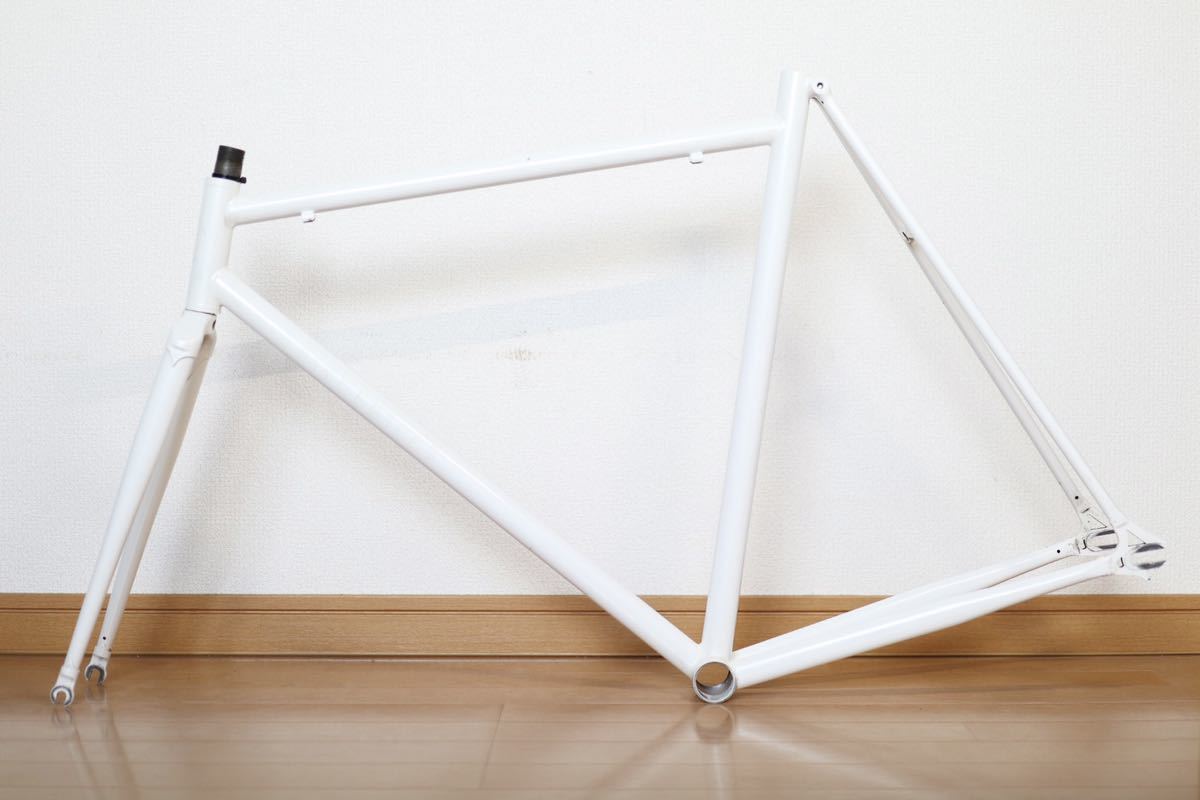 FAIRWEATHER track frame フェアウェザー ピスト フレーム LEADER BIKE Cinelli MASH リーダー バイク SURLY サーリー brotures blue lug_画像5