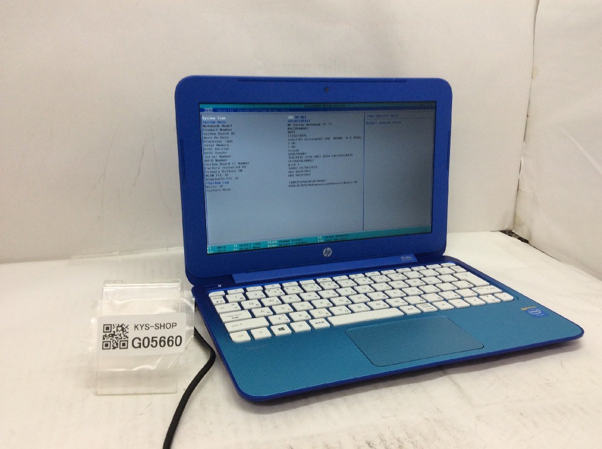 ジャンク/ HP HP Stream Notebook PC 11 Celeron-N2840 メモリ2.05GB MMC31.26GB 【G05660】_画像1