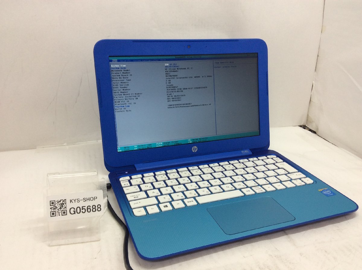 ジャンク/ HP HP Stream Notebook PC 11 Celeron-N2840 メモリ2.05GB MMC31.26GB 【G05688】_画像1