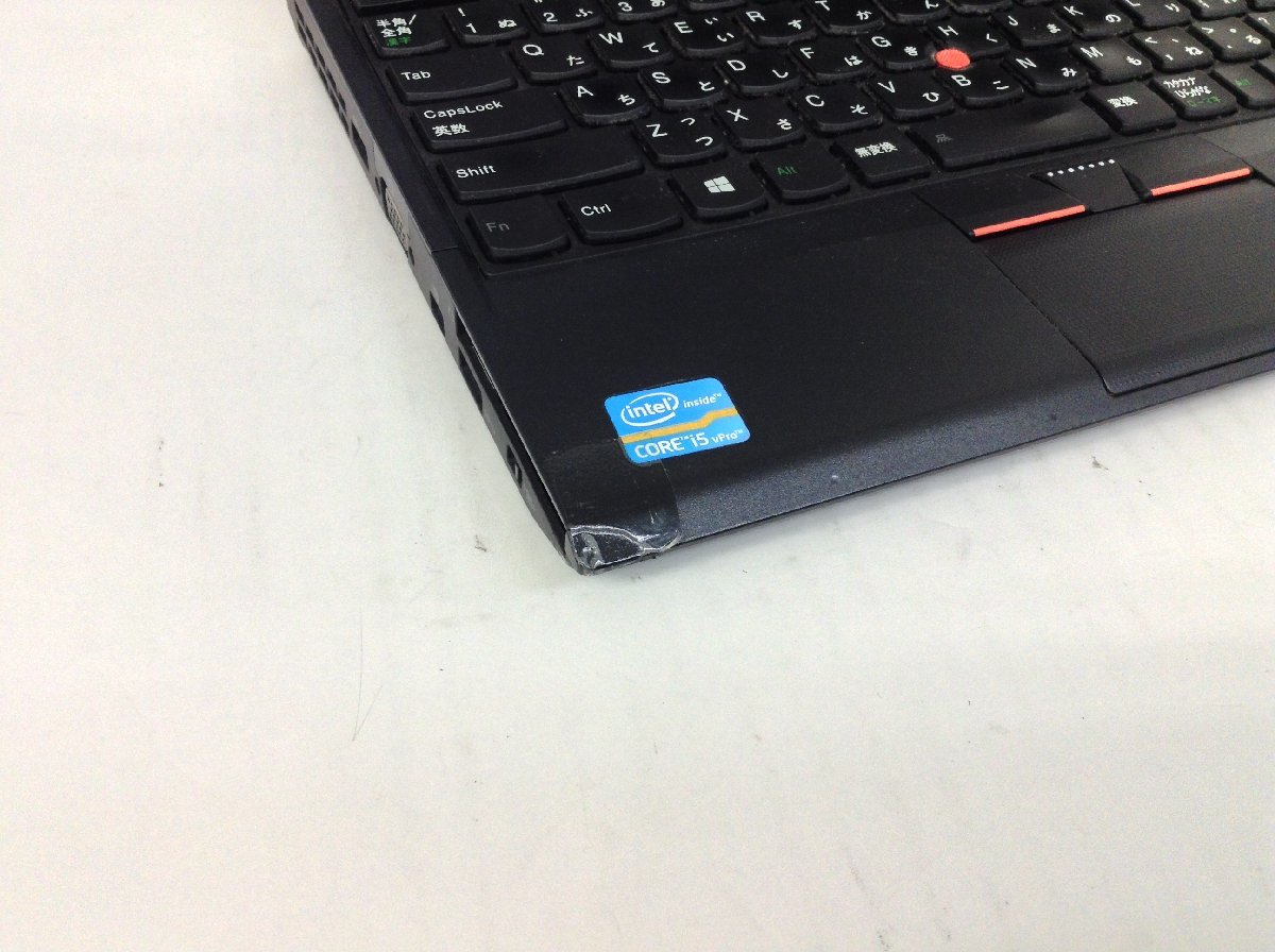 ジャンク/ LENOVO ThinkPad X230 Corei5-3世代 メモリ4GB ストレージ無し 【G04979】_本体角の部分が割れています