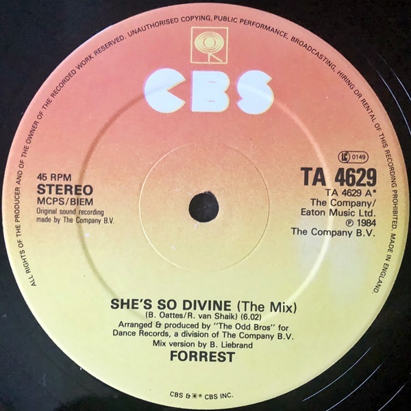 【Disco 12】Forrest / She's So Divine_画像1
