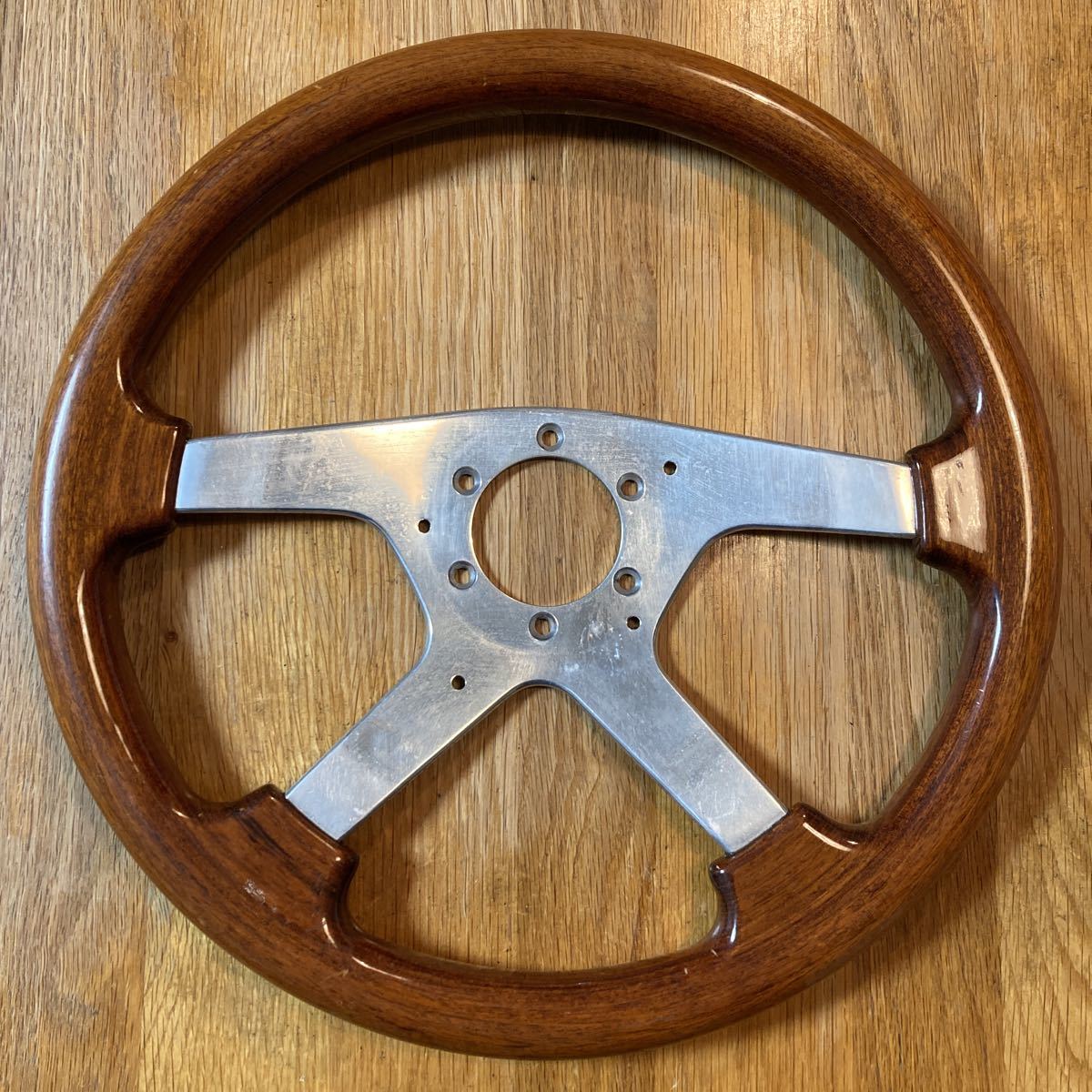 MOMO ASTRA Wood Steering wheel モモ アストラ ウッド 木目 ステアリング ハンドル φ36cm イタリア製  1994年5月製造