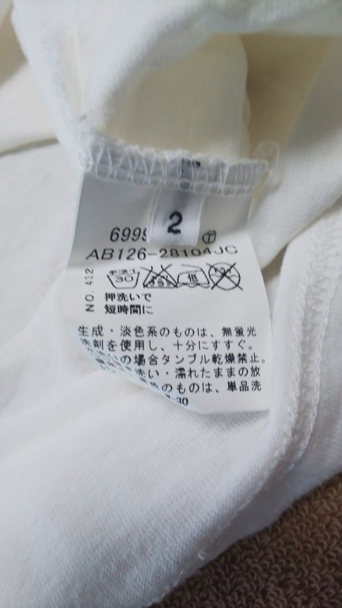 boycott ボイコット 半袖Tシャツ サイズ２ ホワイト トップス メンズ M