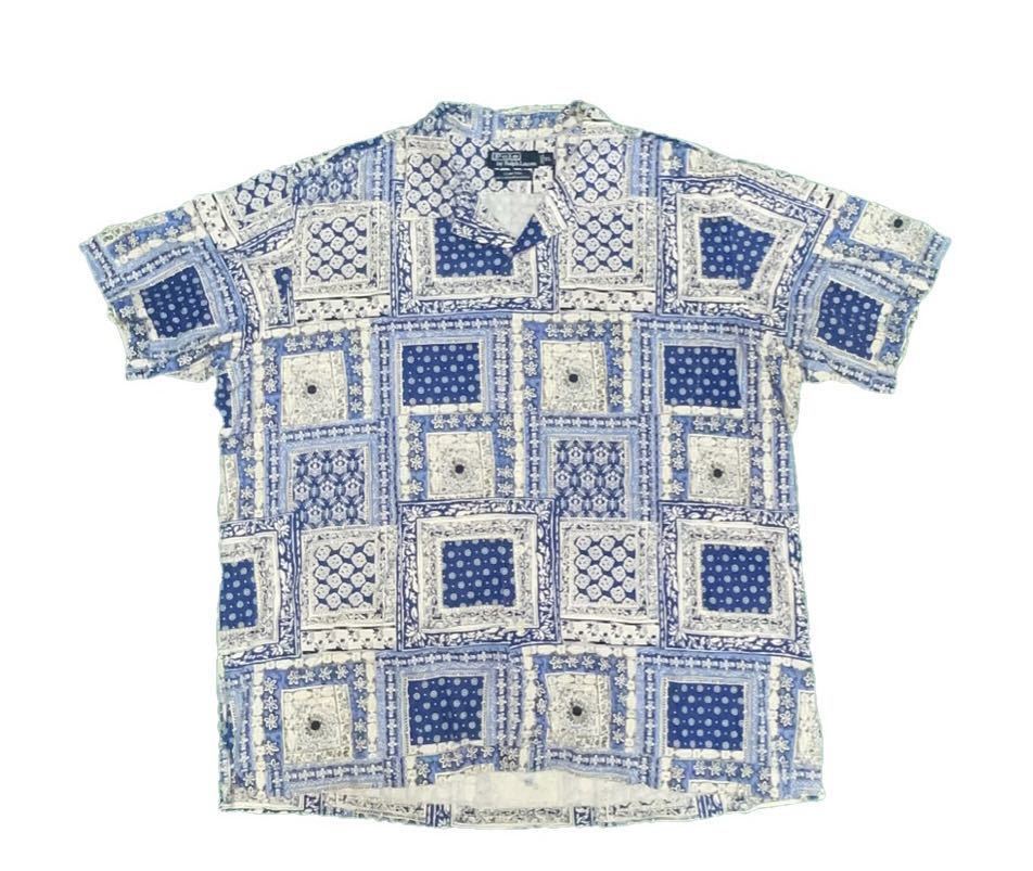 Polo by Ralph Laurenバンダナ柄シャツXL VINTAGE | dagroassessoria