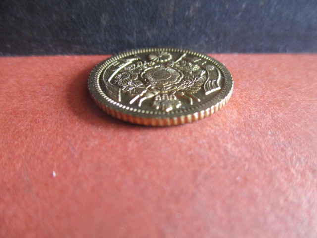  old . jpy gold coin Meiji two 10 six year 