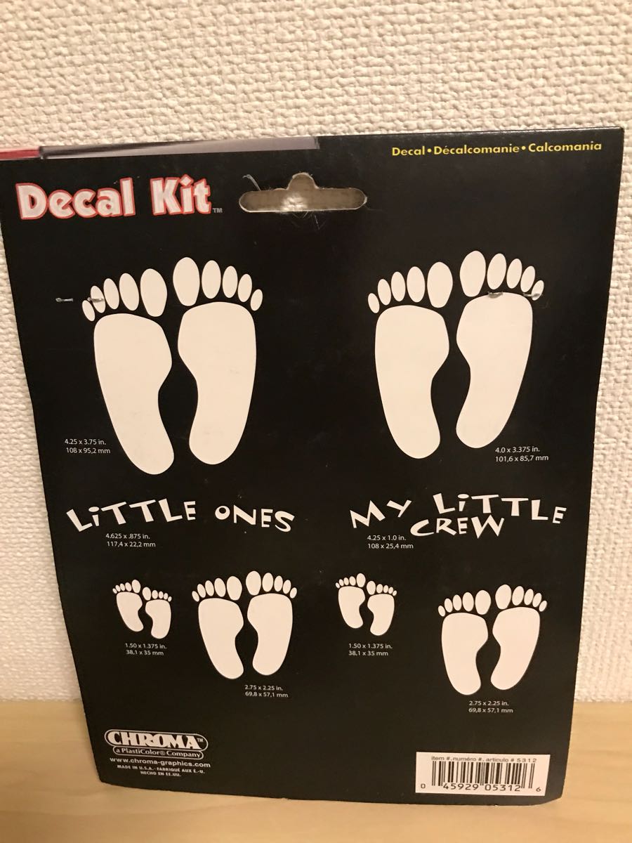 us アメリカ現地購入 フット 家族構成ステッカ ヤフオク