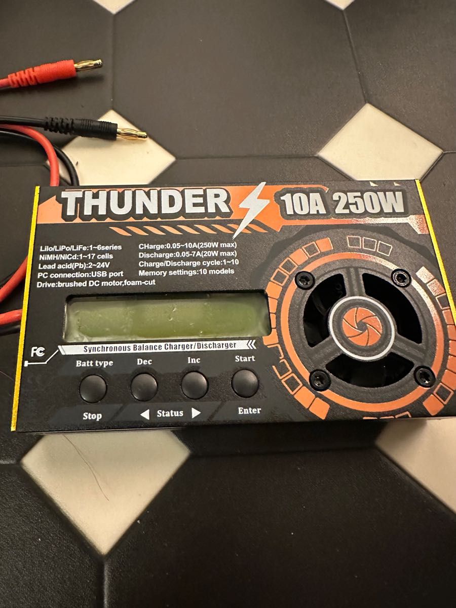 HOTA THUNDER 250W サンダー 充電器 ミニ四駆 モーター慣らし HOTA THUNDER 250W サンダー 充電器 ミニ四駆 モーター慣らし