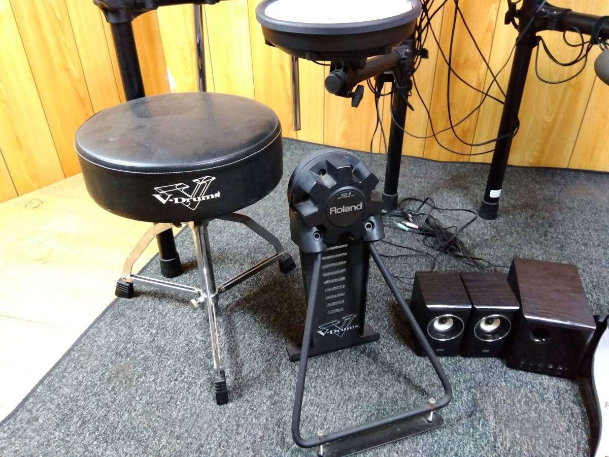 最終値下げ Roland TD-4 V-Drums 電子ドラムセット カーペット付 通電