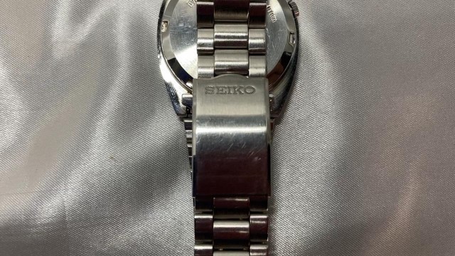 【可動品】SEIKO セイコー５ 腕時計 086707 7009-2090 自動巻き 文字盤 黒 アンティーク_画像6