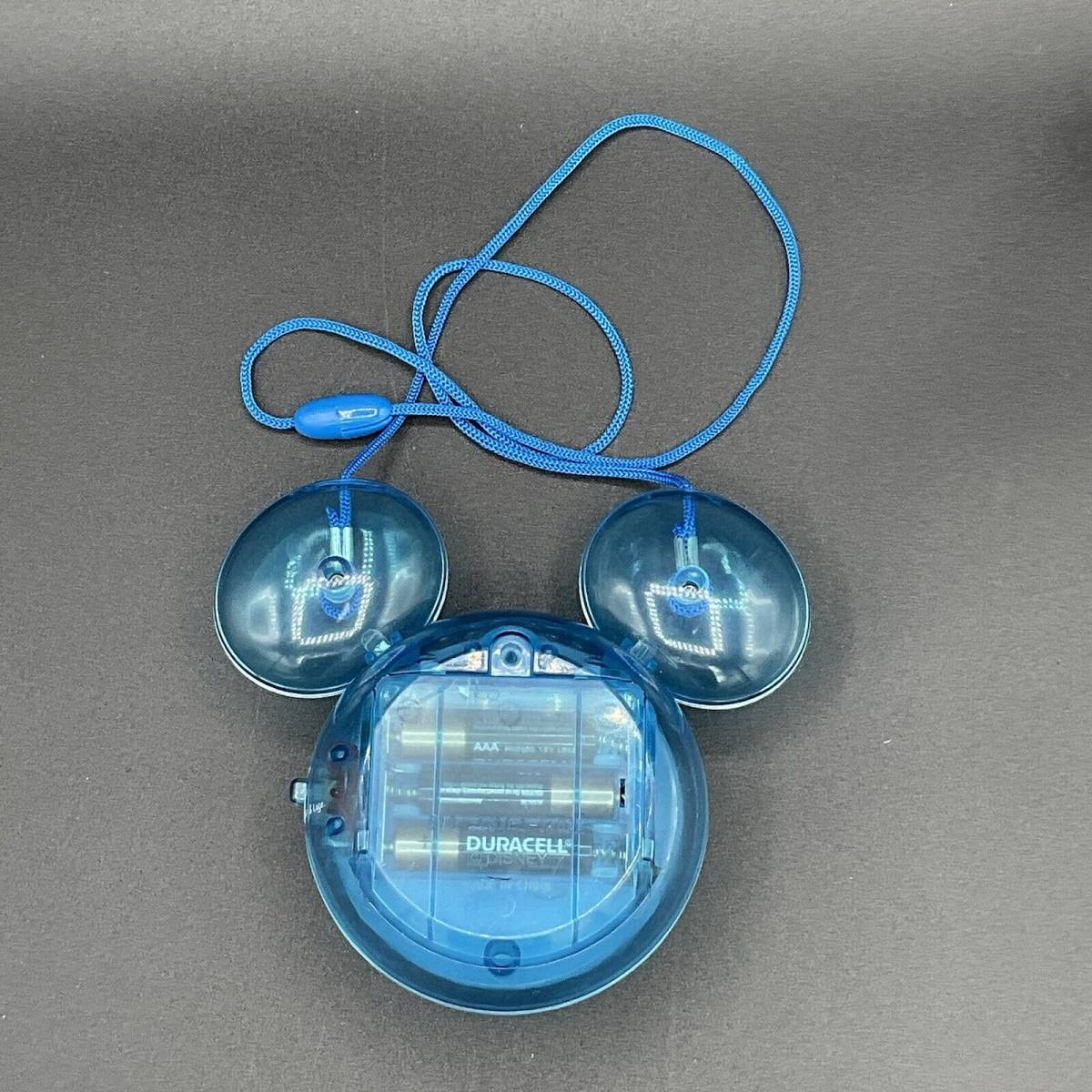 Disney Parks Cooling Neck Fan Mickey Mouse Blue See Through Lights Up  Lanyard 海外 即決 - スキル、知識