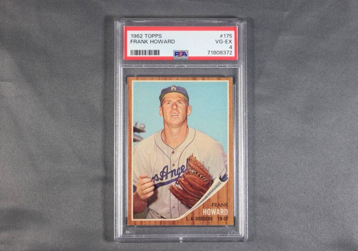 1962 Topps Baseball Card #175 FRANK HOWARD Los Angeles Dodgers HOF