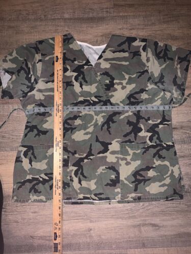 VTG U.S Army Camo Scrubs Made in USA Single Stitch 海外 即決