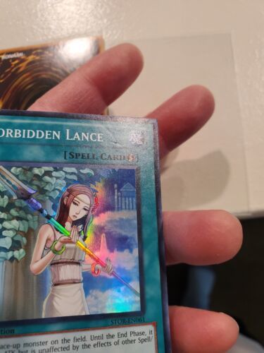 Yugioh! 3x Forbidden Lance. STOR EN. 1st Edition. Super Rare
