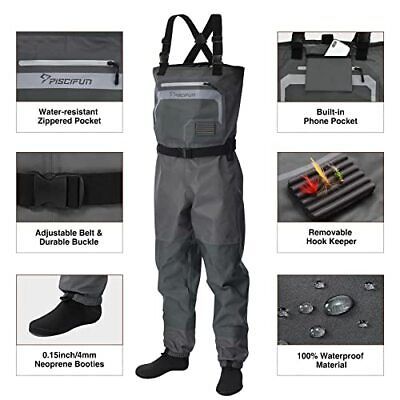 Chest Wader, Stockingfoot Waterproof Fishing Wader for Men and