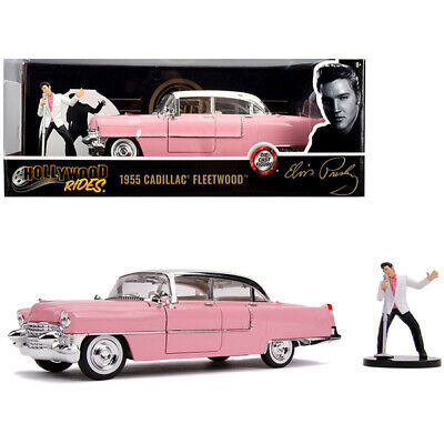1955 Cadillac Fleetwood Series 60 Pink with Elvis Presley Diecast