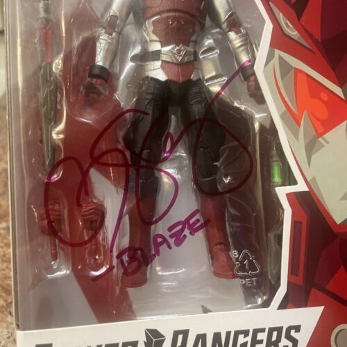 Hasbro Beast Morphers Cybervillain Blaze Autographed Colby Strong