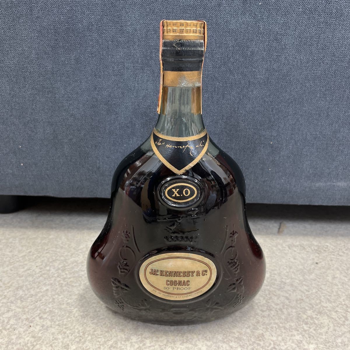 ◎古酒 ブランデー Hennessy ヘネシー X.O 金キャップ グリーンボトル