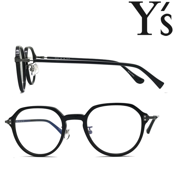 Y's ワイズ メガネフレーム ブランド ブラック 眼鏡 YS-81-0013-01
