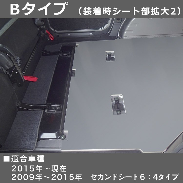 日産 NV200 バネット VANNET フロアパネル 【グレー塗装】(電気自動車/Bタイプ) パネル 床張り 床貼 収納 内装 荷室 荷台 棚 床板 板_画像6