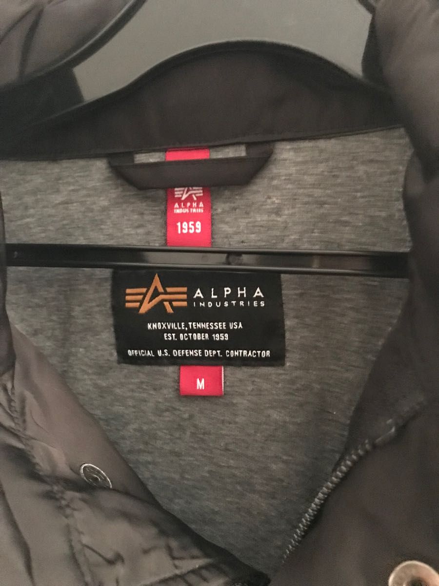 アルファインダストリーズ　ジャケット　Mサイズ　ブラック　alpha 定価20350円　ミリタリージャケット