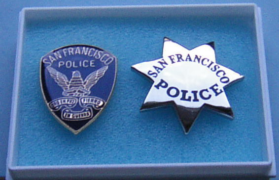 SFPDサンフランシスコ警察の　tie tuck & tie pin set 未使用