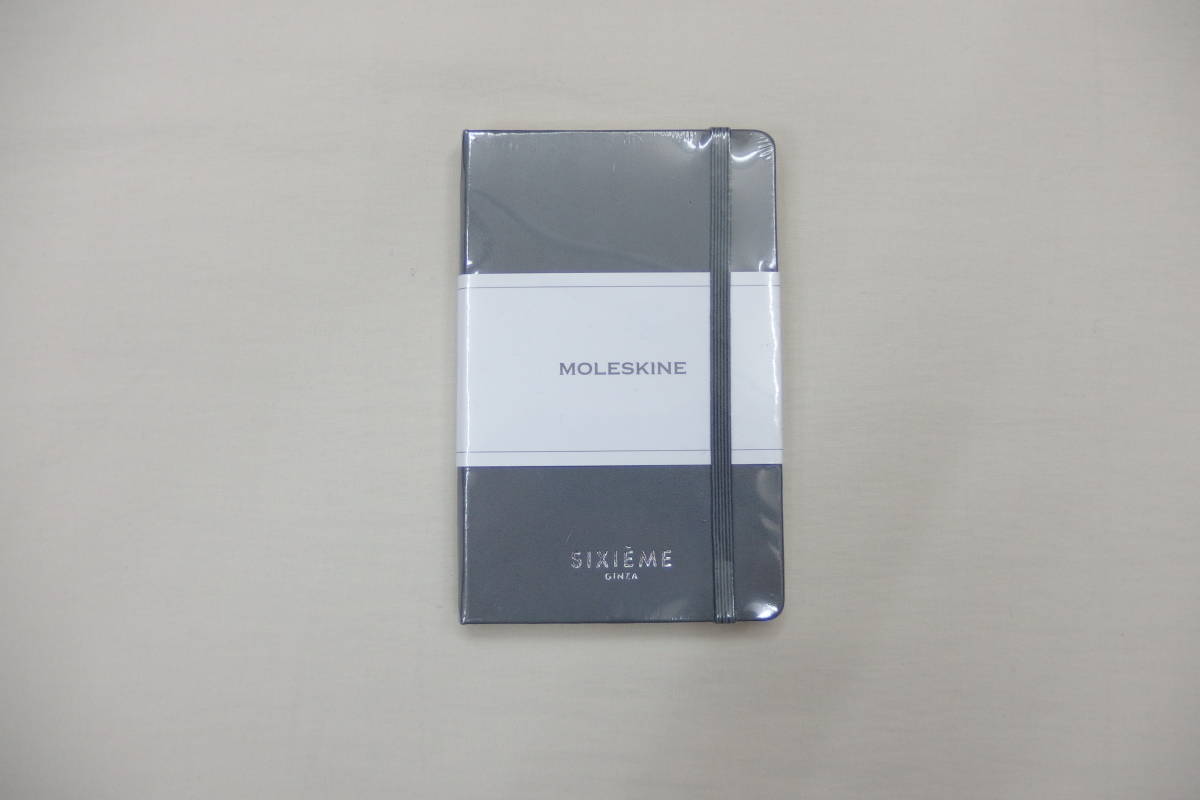 MOLESKINE SIXIME GINZAmo less gold sije-m silver The W name Note notebook gray unused goods 