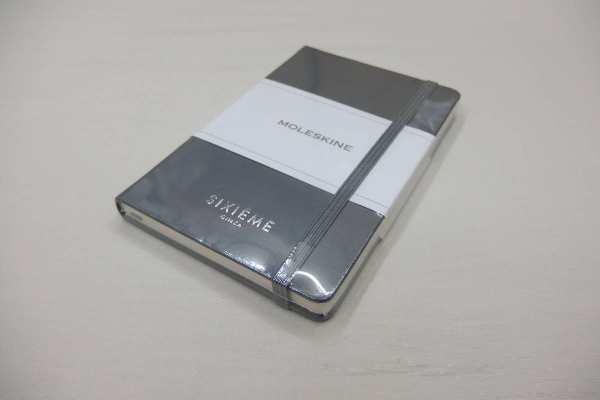 MOLESKINE SIXIME GINZAmo less gold sije-m silver The W name Note notebook gray unused goods 